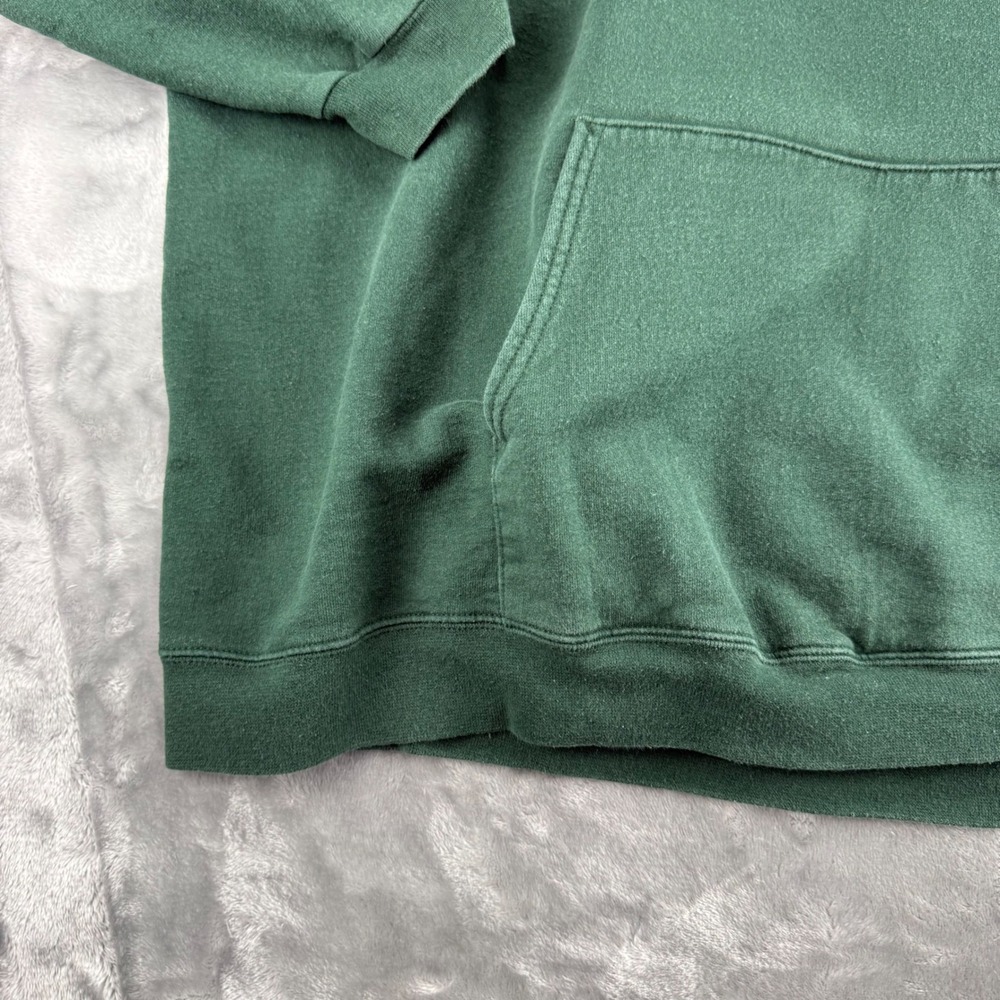 Vintage Hanes Ultimate Cotton Green Bay Packers Hoodie Mens 3XL Green Sweatshirt - Picture 7 of 16